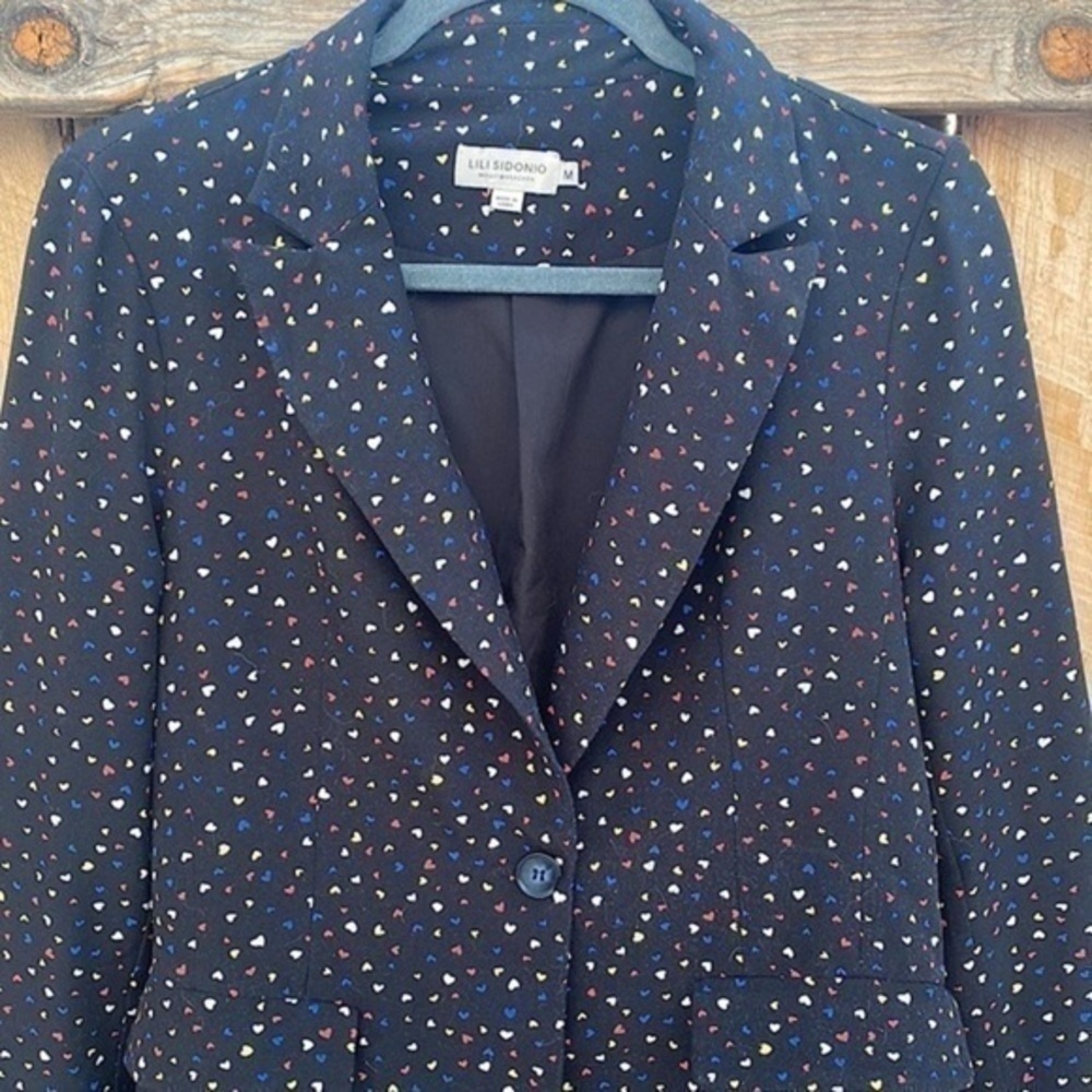 Lili Sidonio x Molly Bracken Heart Print Blazer Jacket​